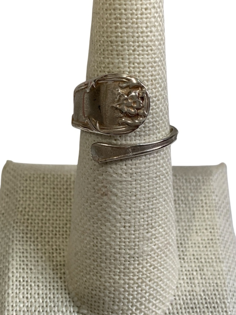 Antique Sterling Silver Spoon Ring